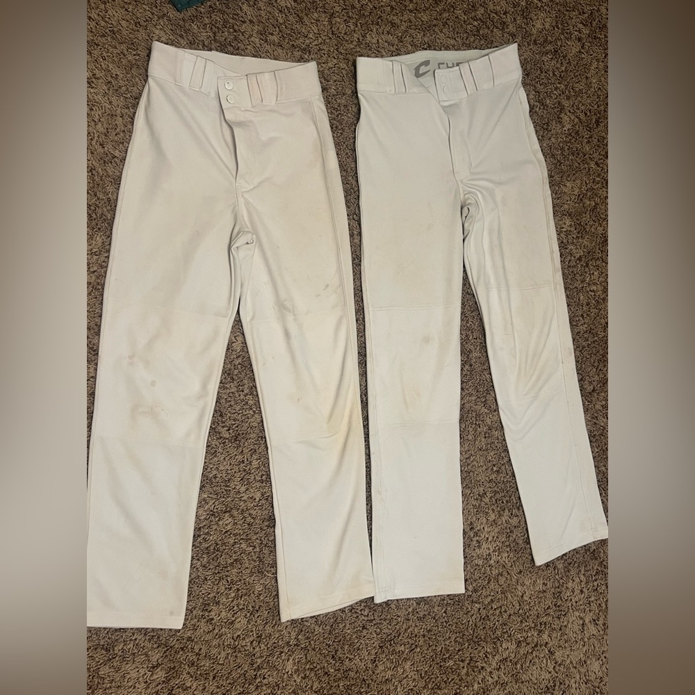 Boys 2 Pack Champro White Baseball Pants